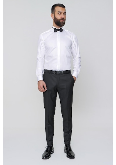 Efor P 2020 Slim Fit Siyah Klasik Pantolon Siyah