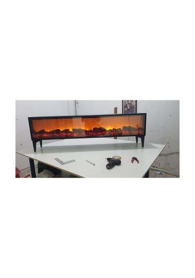 Tv Sehpası Full Şömineli 170cm Uzaktan Kumandalı "antrasit Renk" Siyah Siyah Tv Sehpası Full Şömineli 170cm Uzaktan Kumandalı "antrasit Renk" Siyah Siyah