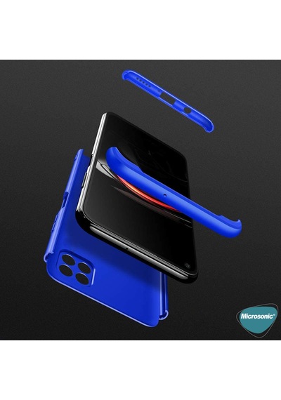 Microsonic Oppo Reno 4 Lite Kılıf Double Dip 360 Protective