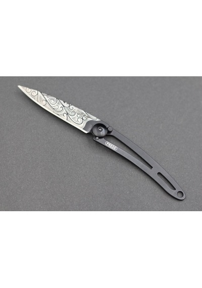 Deejo Kamp 15g, Pocket Knife, Black Naked, Pacific Ocean, Cable Dee103 Gri