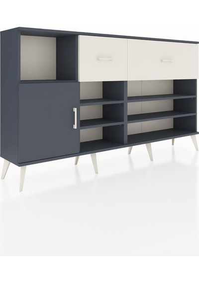 Arges Konsol 6 Raflı 2 Çekmeceli Tek Kapaklı 176x30x99 Antrasit-antrasit/aytaşı Antrasıt/aytası - Antrasıt Arges Konsol 6 Raflı 2 Çekmeceli Tek Kapaklı 176x30x99 Antrasit-antrasit/aytaşı Antrasıt/aytası - Antrasıt