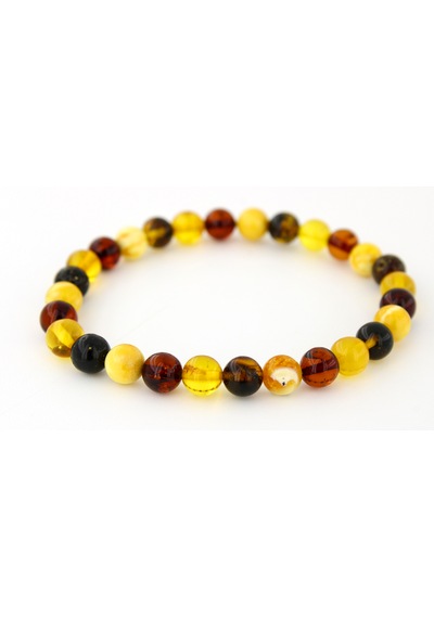 Kehribar Bileklik Kure Tasarım Ambergold Blk23-94 Çok Renkli