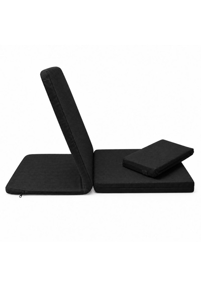 Meditasyon Sandalyesi İlave Yastıklı Backjack Xl Yoga, Nefes, Meditasyon Sandalyesi Duck Kumaş Siyah