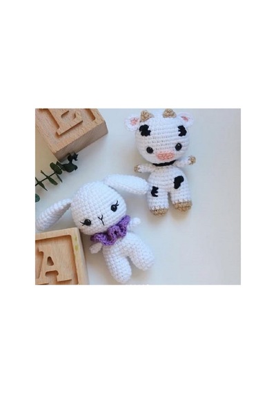 15'li Minik Amigurumi Hayvan Oyuncaklar 8cm El Örgüsüdür
