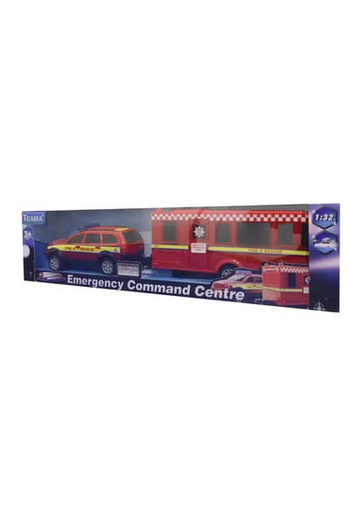 Kutulu Die Cast Metal Karavanlı İtfaiye Arabası