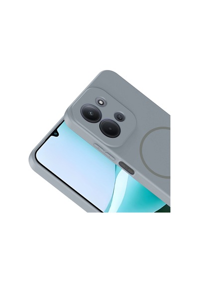 Xiaomi Redmi 15c Kılıf Magsafe Destekli Kamera Korumalı Yumuşak Silikon Pazarplus Turuncu