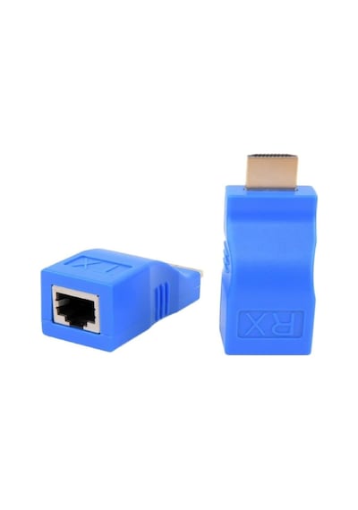 4971 Hdmi Rj45 Cat5 6 Extender Uzatıcı Uzatma Aparatı Adaptör Standart