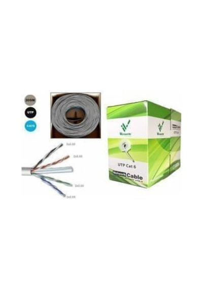 Versatile Cat6 Kablo 305 Metre Ethernet Kablosu Gri Pvc