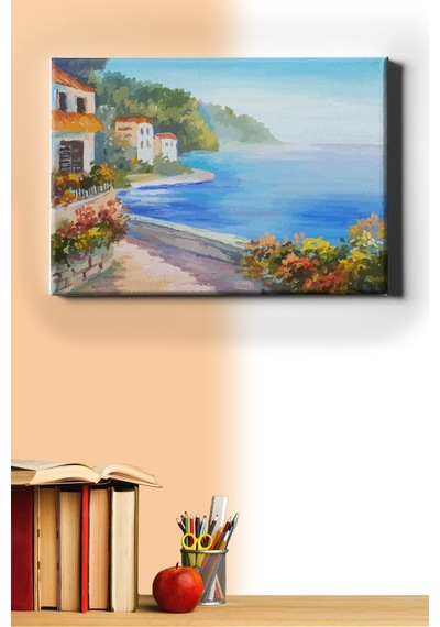 Webstyle Sayılarla Boyama Seti Kasnaklı Deniz Manzarası 50 X 65 Cm
