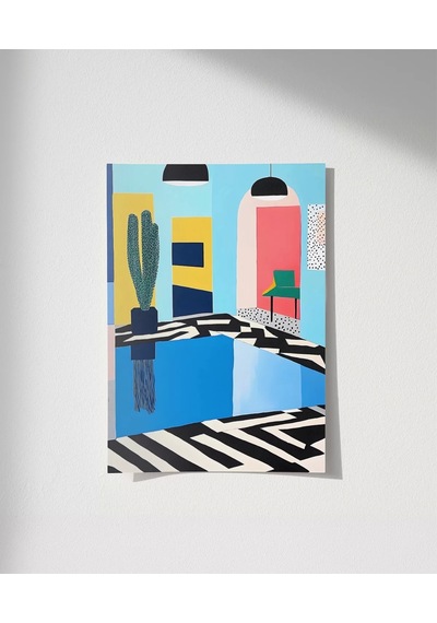 Çerçevesiz Poster Modernist Yansıma