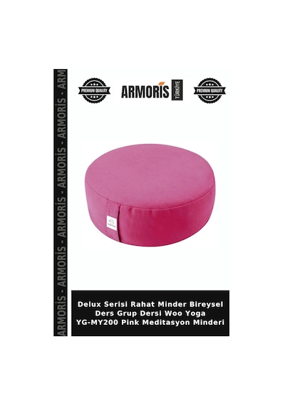 Delux Serisi Rahat Minder Bireysel Ders Grup Dersi Woo Yoga Yg-my200 Pink Meditasyon Minderi Pembe