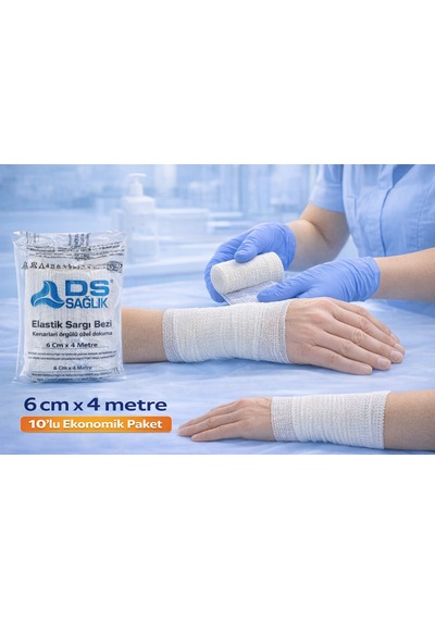 Elastik Sargı Bezi 6cm X 4m 10 Adet