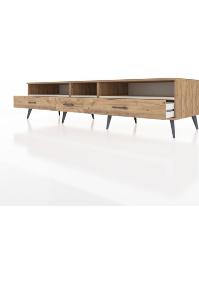 Kronos Tv Ünitesi 3 Raflı 3 Çekmeceli 220x59x51 Çam-aytaşı/çam Aytası/atlas Çam - Atlas Çam Kronos Tv Ünitesi 3 Raflı 3 Çekmeceli 220x59x51 Çam-aytaşı/çam Aytası/atlas Çam - Atlas Çam