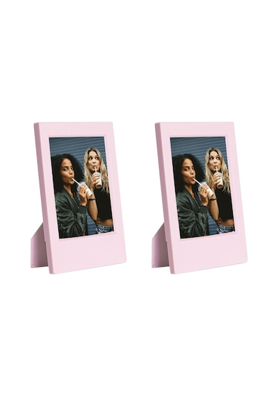 Mini Film Uyumlu Pembe 2'li Klasik Fotoğraf Çerçeve Seti Genel