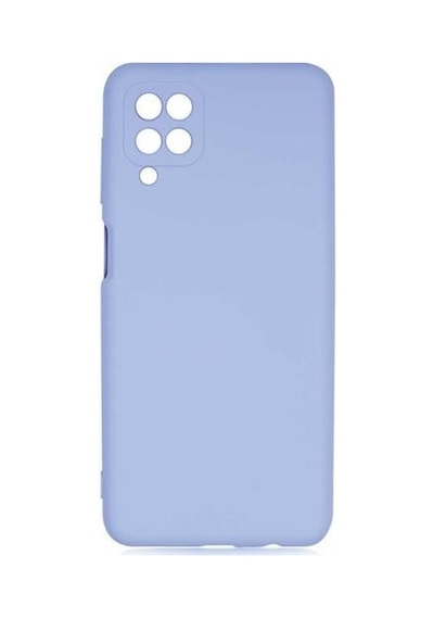 Samsung Galaxy Uyumlu A12 Kılıf Kamera Korumalı Silikon Rubber Arka Kapak Lila