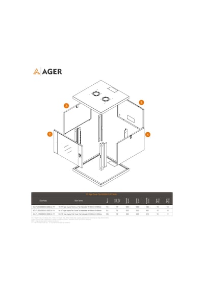 Ager 12u 600x600 Demonte Agena Flat Serisi Duvar Tipi Kabinet Ön Çıtalı Cam Kapakc-b1 Beyaz