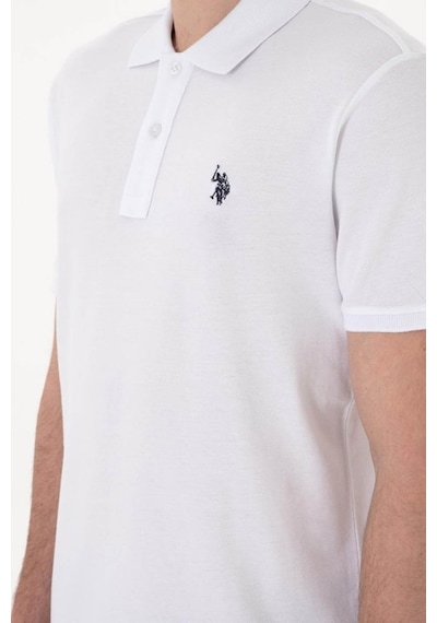U.S. Polo Assn. Gtp04ıy026 Beyaz Erkek Polo Yaka T-shirt Pu-8731 2XL