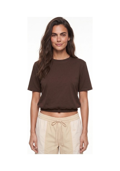 Onloox Kadın Acı Kahve Acı Kahve Viskon Karışımlı Bisiklet Yaka Kısa Kollu Balon Form Beli Lastikli Crop T-shirt Acı Kahverengi Onloox Kadın Acı Kahve Acı Kahve Viskon Karışımlı Bisiklet Yaka Kısa Kollu Balon Form Beli Lastikli Crop T-shirt Acı Kahverengi