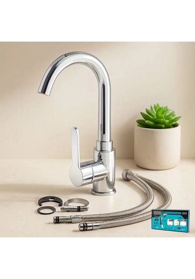 Jenerik Krom Aç-kapa Lavabo Bataryası Ktx-2639 Çok Renkli
