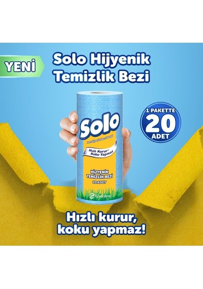 Solo Hijyenik Temizlik Bezi Açık Bej