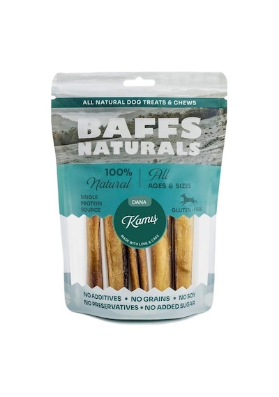 Baffs Naturals Kurutulmuş Dana Kamış Köpek Ödülü 100 Gr
