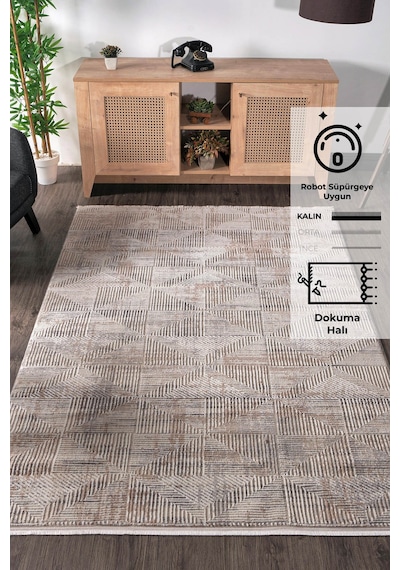 Konfor Leo 2978 Modern Dokuma Halı Gri