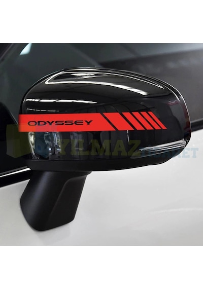 Honda Odyssey Yan Dikiz Ayna Kapağı Şerit Oto Sticker Etiket 6 Ad 20 X 2 Cm