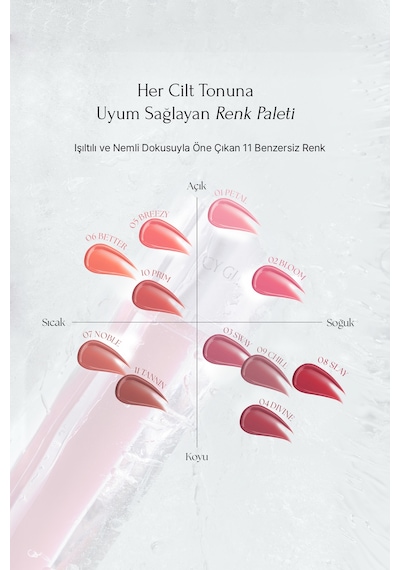 Uzun Süre Parlak Görünüm Sunan Lip Gloss Muzıgae Mansıon Icy Glow 08 Slay 08 Slay
