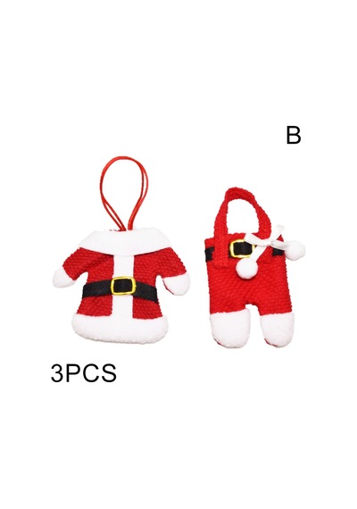 Noel Dekorasyonu Sofra Terimleri Noel Masa Süslemeleri Santa Takım Yemeği Sofra Takımı 3pcs