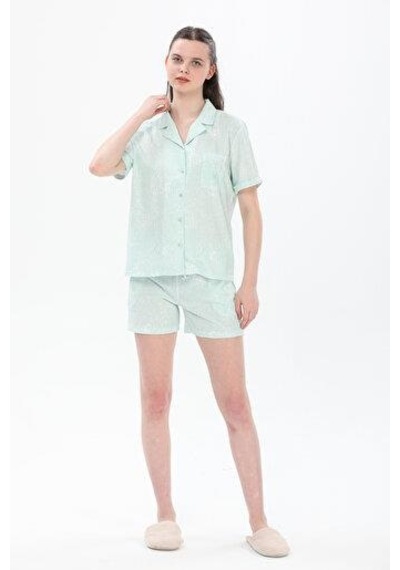 United Colors Of Benetton Kadın Şort 71446 Yeşil