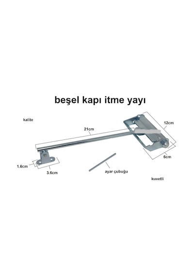Beşel Kapı İtme Yayı Kapı İteleme Mekanizması Mekanik Aras