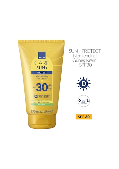 Avon Sun+ Protect Nemlendirici Güneş Kremi SPF30 150 ML