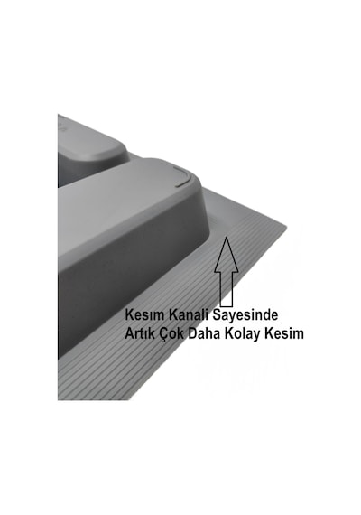 Çekmece İçi Kaşıklık Ve Kepçelik Düzenleyici Gri 55x49 Cm 49x40 Cm Kadar Kesilebilir Grı