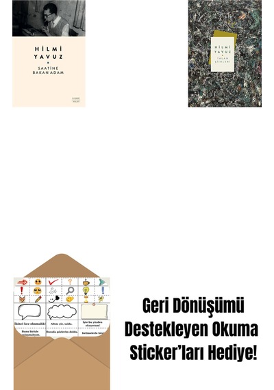 Saatine Bakan Adam + Talan Şiirleri Ciltli + Okuma Sticker'ları