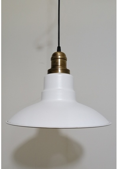 Riolight Retro Beyaz Içi Beyaz Tekli Metal Sarkıt Çap: 30Cm (538287842)