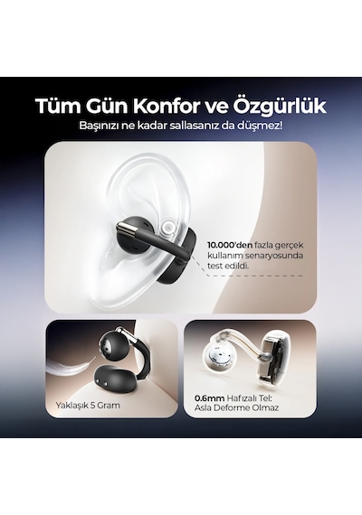 Soundpeats MT03668 Clip1 Hi-res Ldac Open-ear Enc Ows Bluetooth 5.4 Kulak İçi Kulaklık