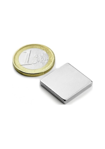 5 Adet, Köşeli Neodyum Mıknatıs, Süper Güçlü Magnet, 20x20x2 Mm