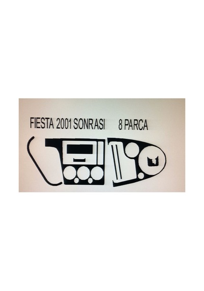 Ford Fiesta 2002-2006 8 Parça Torpido Kaplama Renk Ceviz