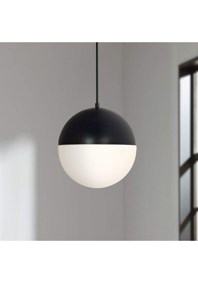 Lambaderler, Avizeler İçin Uyarlanabilir 1 Metre Kablolu 25 Watt 3000k Sarı Ledli Ampul, Led Armatür Beyaz - Siyah