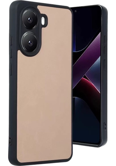 Newface Xiaomi Poco X7 Pro Kılıf Aras Deri Kapak - Pudra