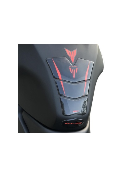 GP Kompozit Yamaha MT-25 2020-2023 Uyumlu Tank Pad Seti Siyah