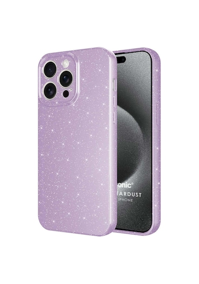 Microsonic Apple iPhone Uyumlu 15 Pro Kılıf Grand Stardust Lila -