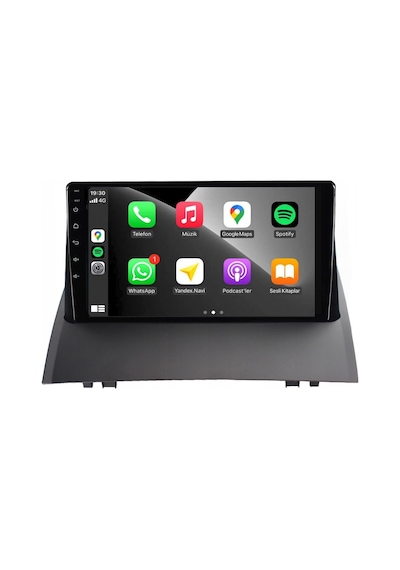 Renault Megane 2 Araç Multimedya Android Ekran Carplay Double Teyp 2+32 9" 04-08 Black Blueway