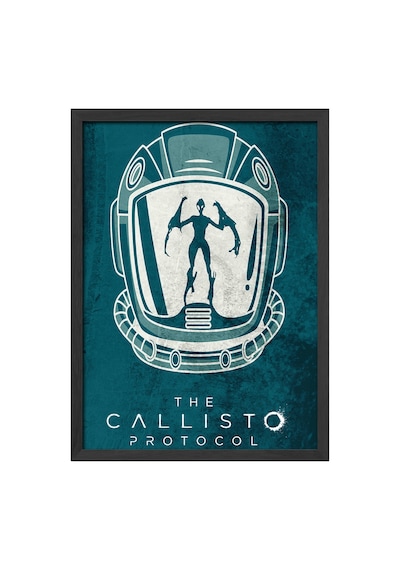 The Callisto Protocol Siyah Ahşap Çerçeveli Poster, Dekoratif Oyun Duvar Tablosu