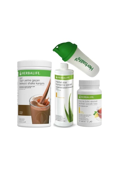 Set5- Bir Çikolatalı Shake, Bir Mango Aloevera İçecek Ve Bir Ahuduud 50gr Çay