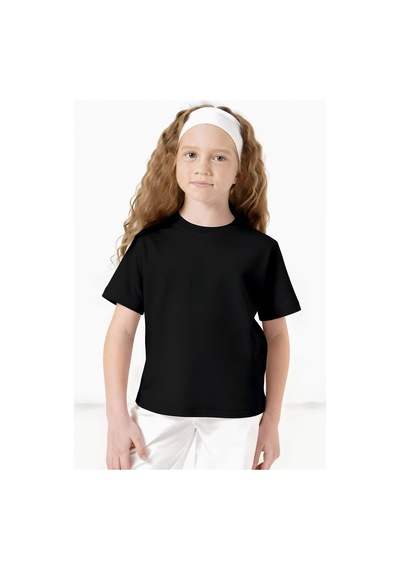 Standart Fit Basic O Yaka 2li Paket Siyah-beyaz Unisex Çocuk T-shirt - 11328 Siyah - Beyaz