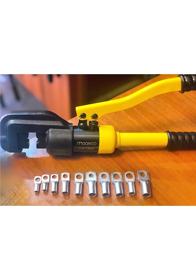 Maasco Yyq-120A Hidrolik Pabuç Sıkma Pensesi 10-120 Mm2 Açık Tıp