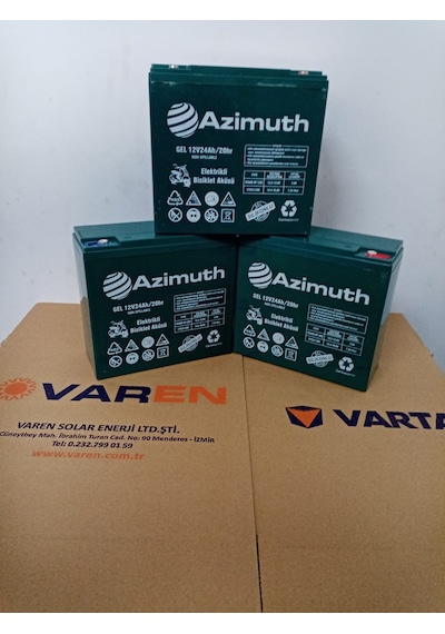 Azimuth 12v 24 Ah Amper Elektrikli Bisiklet Aküsü-