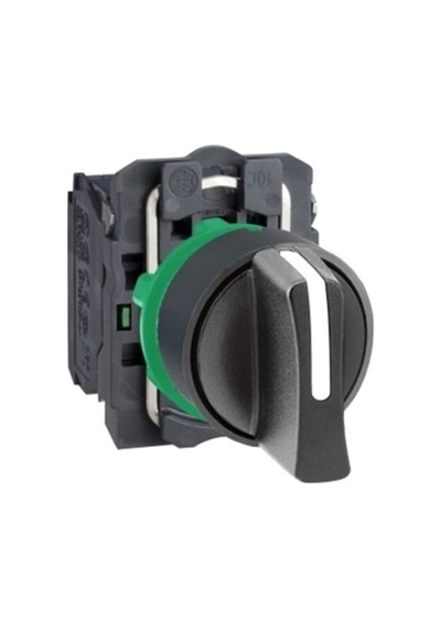 Schneider Electric Xb5Ad53 Siyah Mandal Buton Ø22 3 Konumlu Yay