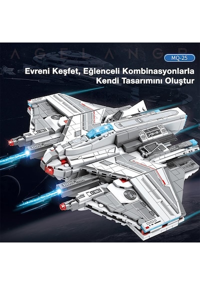 Reobrix 787 Lagrange Stingray Mq-25 Yaratıcı Yapı Blok Seti Building Blocks - 846 Parça